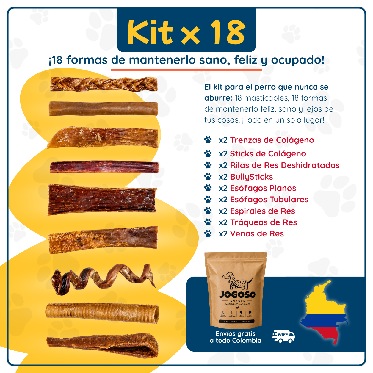 Combo de 18 Masticables Variados