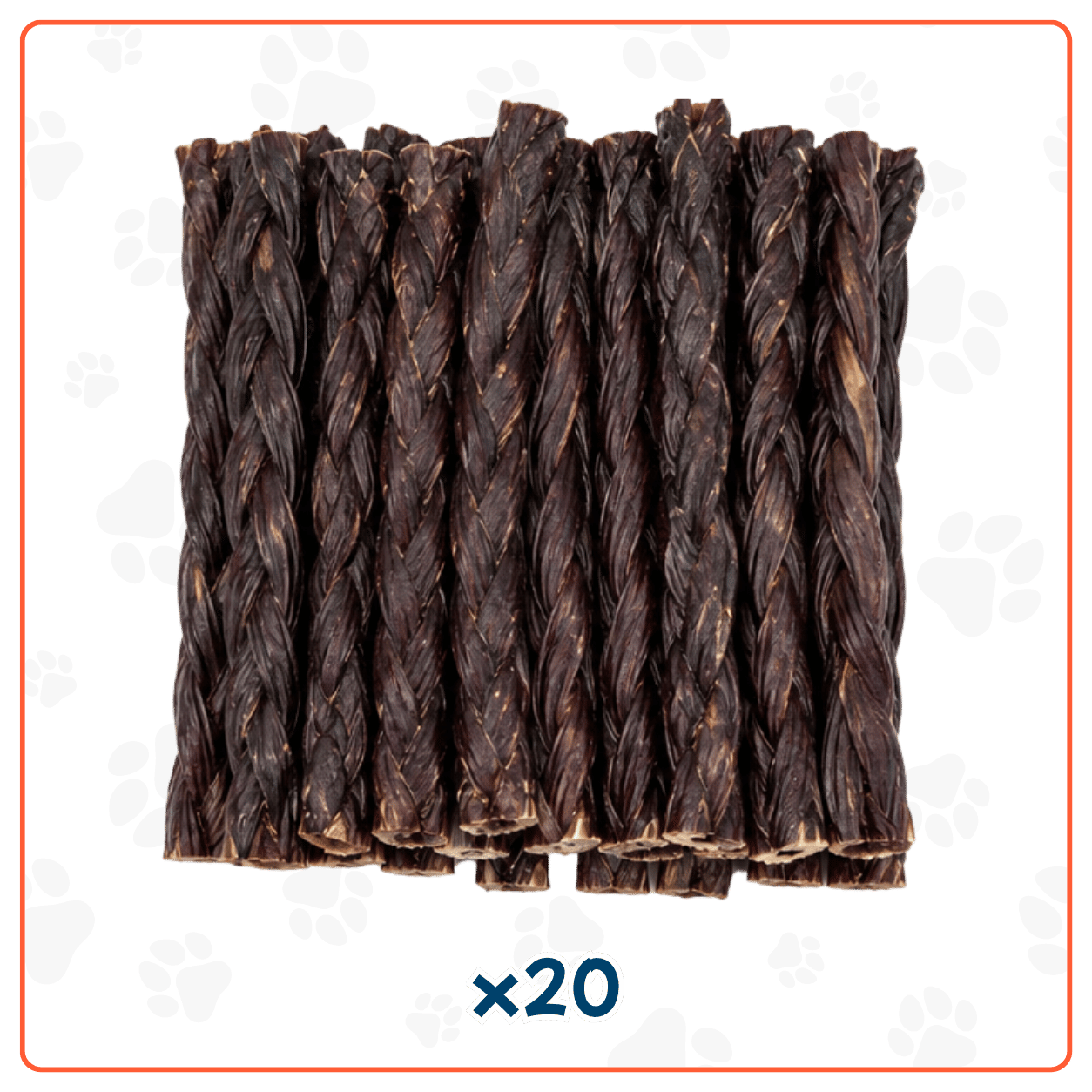 Trenza de Viril de Cerdo 6" para Perros