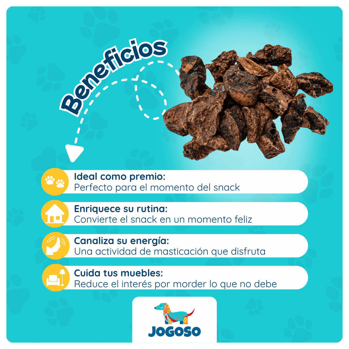 Bofe de Res Deshidratado para Perros