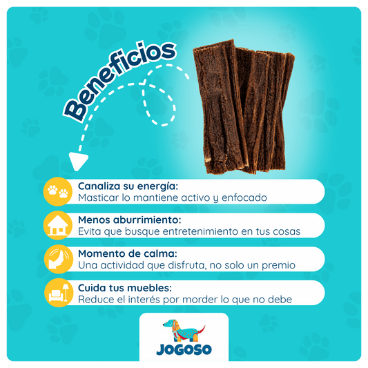 Esófago de Res Natural 6" para Perros