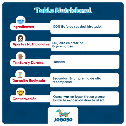 Bofe de Res Deshidratado para Perros