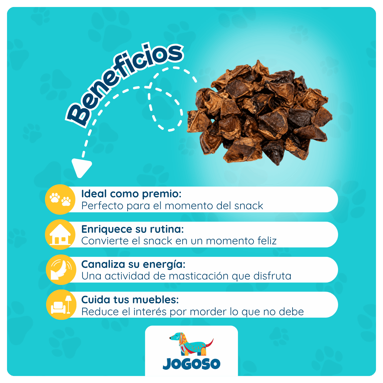 Bofe de Res Deshidratado para Perros