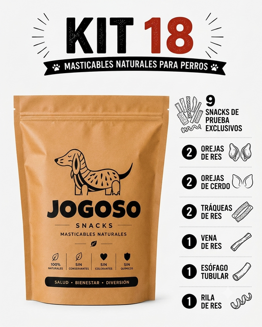 Kit Antiansiedad Jogoso — Masticables Naturales + E-book para perros ansiosos