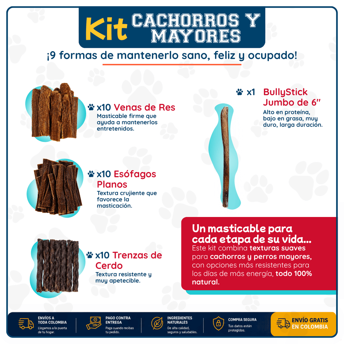 Combo x30 para Cachorros y Mayores + REGALO