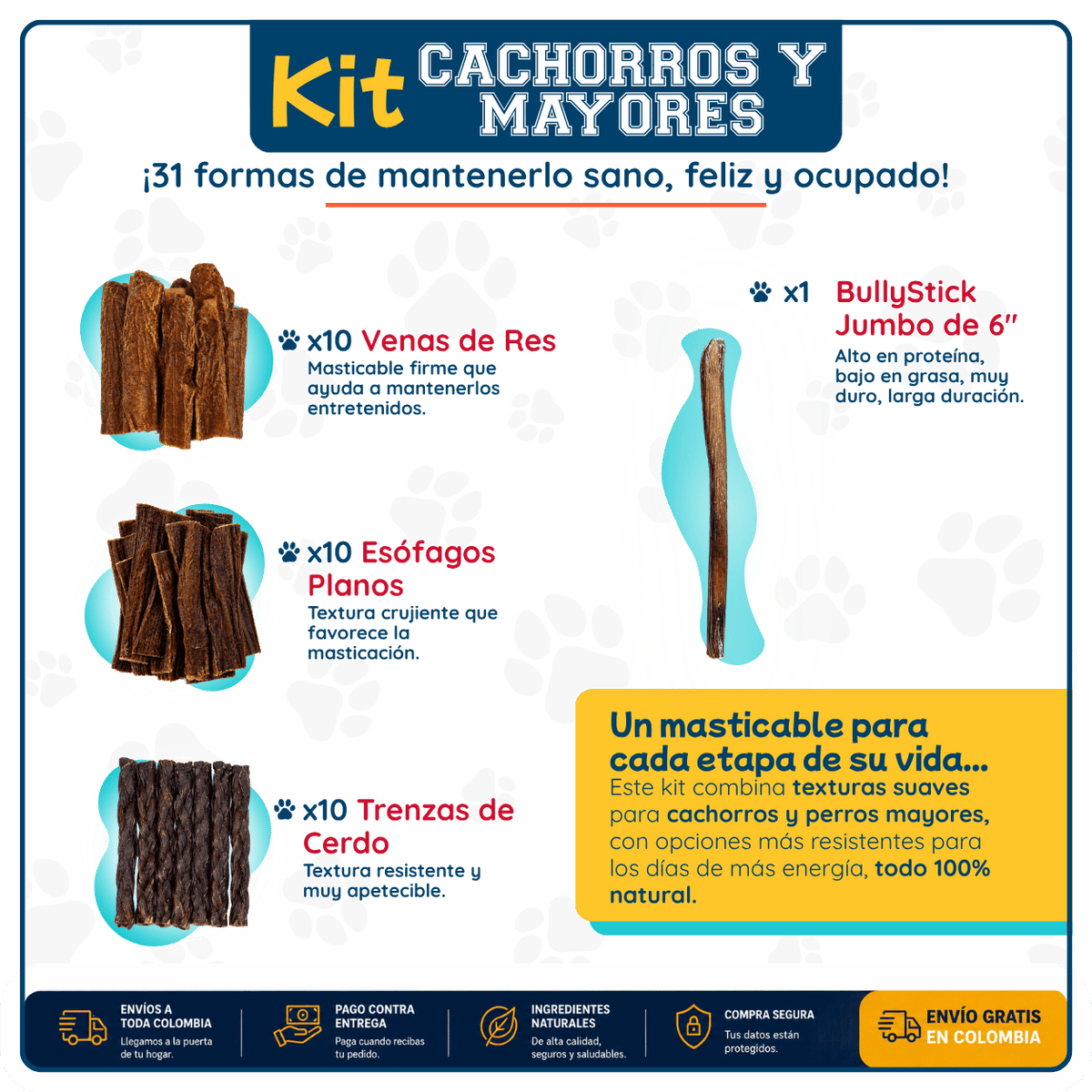 Combo x30 para Cachorros y Mayores + REGALO