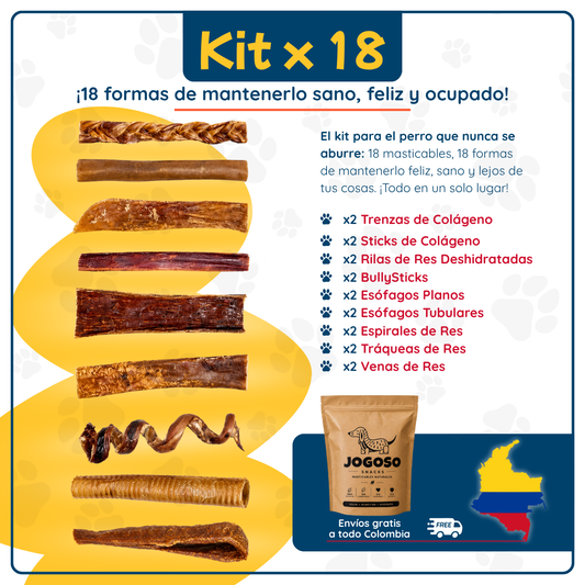 Combo de 18 Masticables Variados