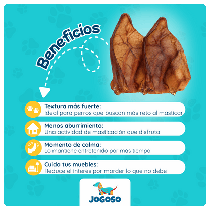 Oreja de Cerdo Natural para Perros