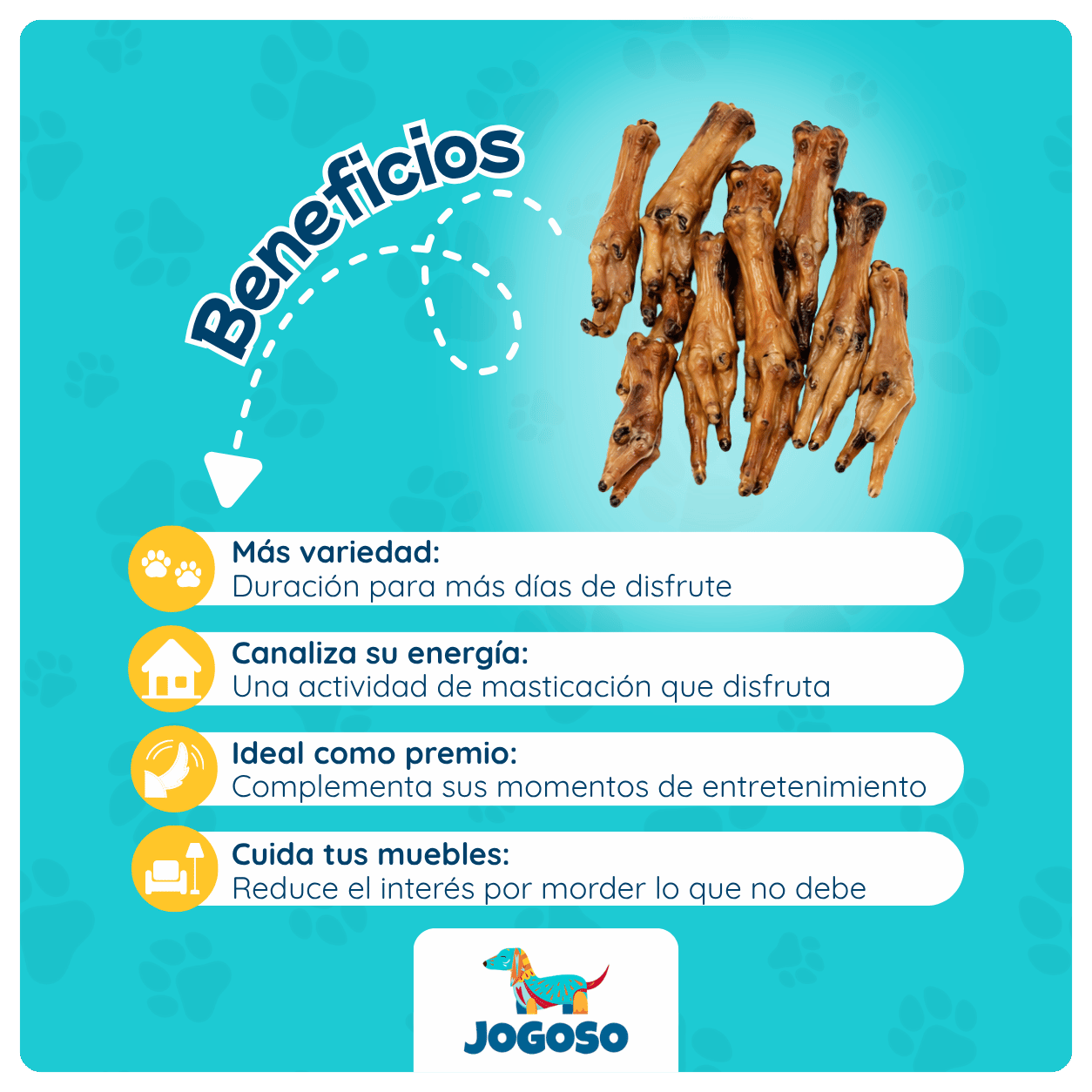 Patas de Pollo Deshidratadas para Perros