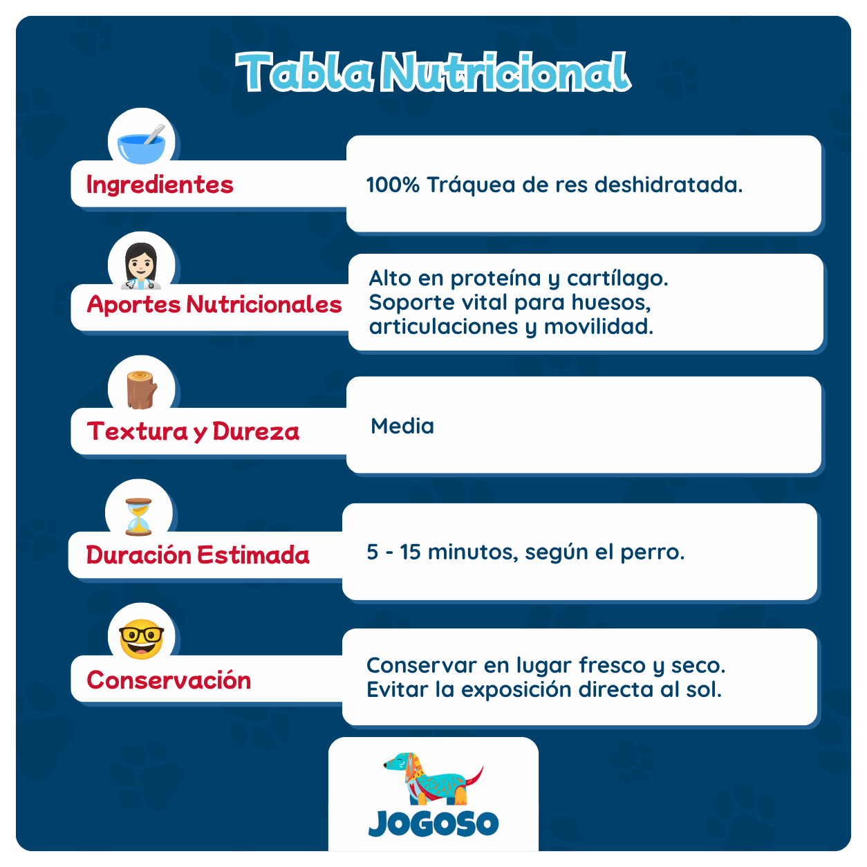 Tráquea de Res Natural para Perros
