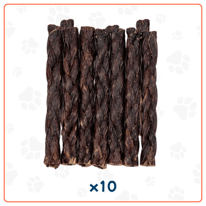 Trenza de Viril de Cerdo 6" para Perros