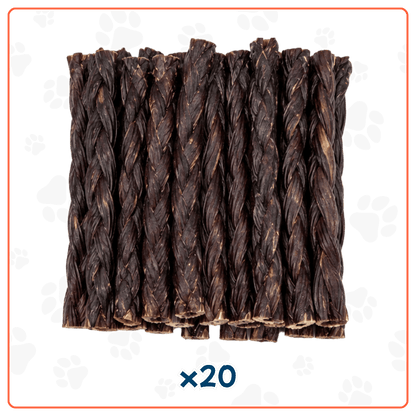 Trenza de Viril de Cerdo 6" para Perros