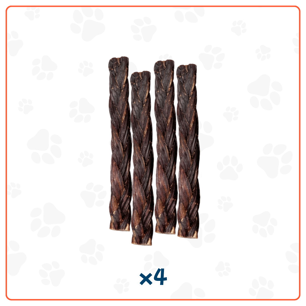 Trenza de Viril de Cerdo 6" para Perros