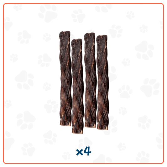 Trenza de Viril de Cerdo 6" para Perros