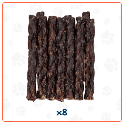 Trenza de Viril de Cerdo 6" para Perros